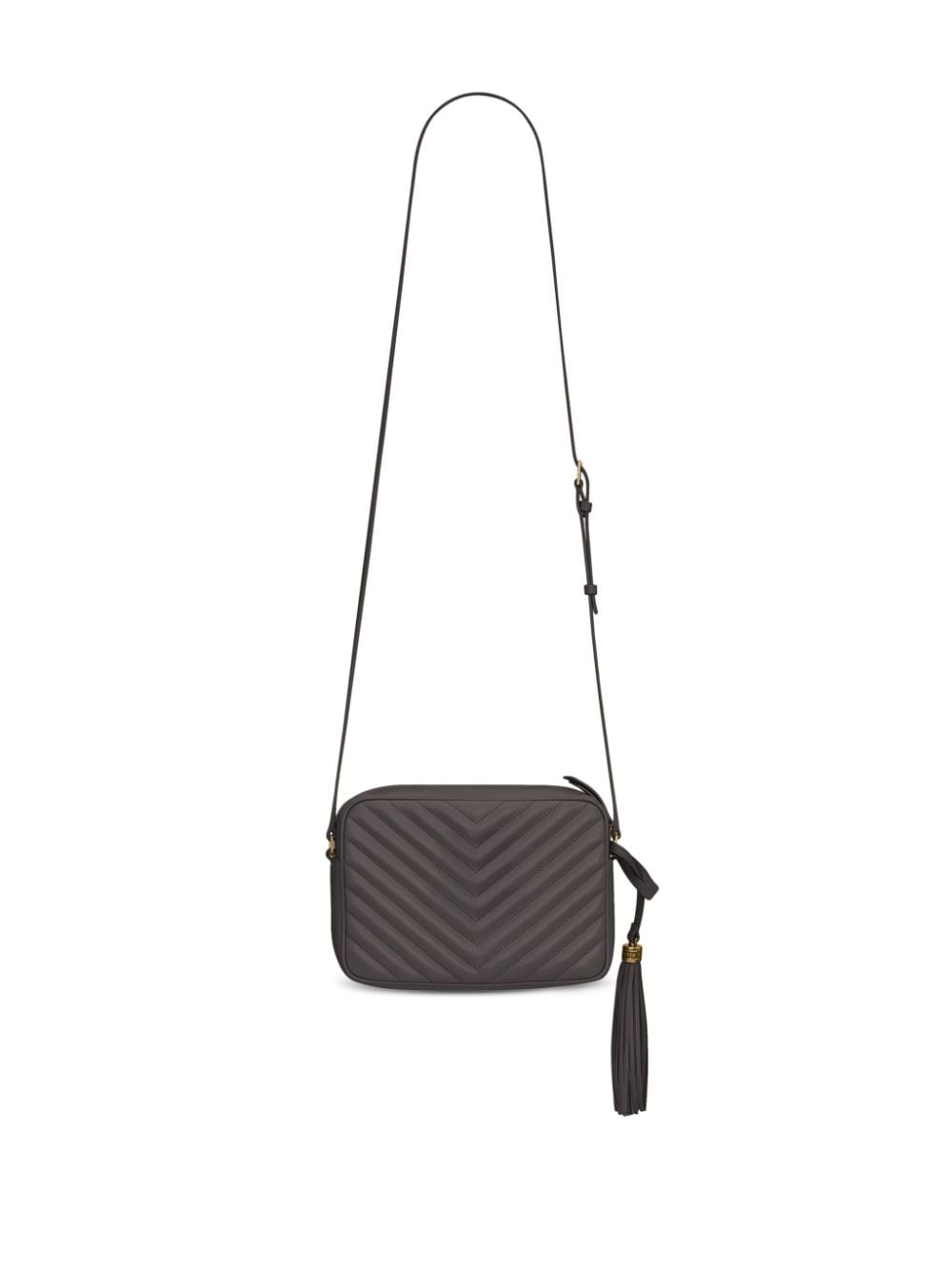 SAINT LAURENT Quilted Leather Camera Handbag - Mini Style