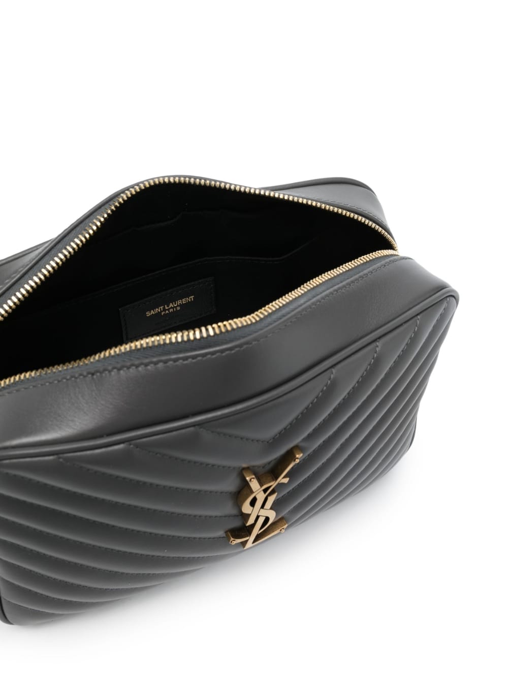 SAINT LAURENT Quilted Leather Camera Handbag - Mini Style