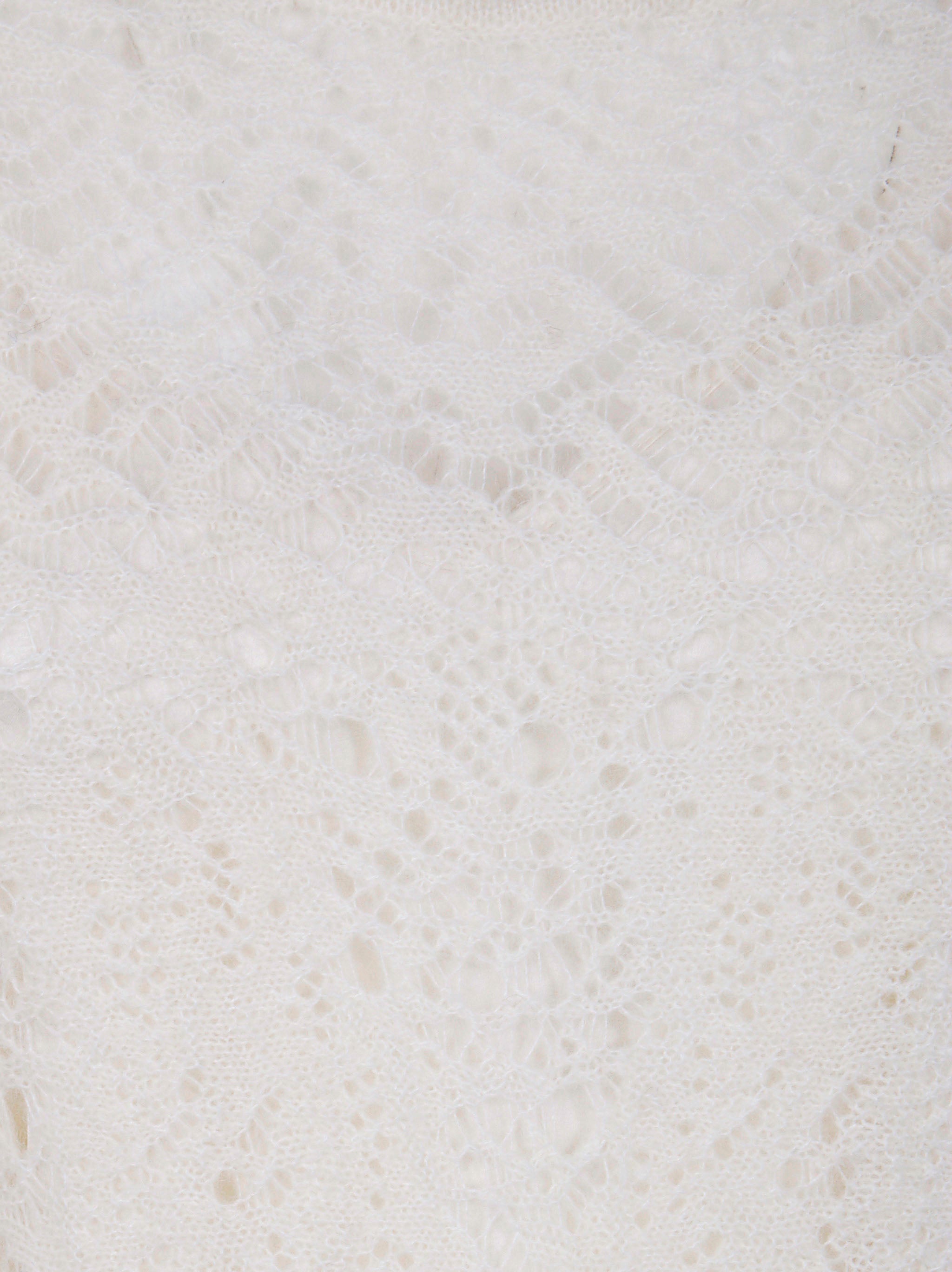 D.EXTERIOR Lace Soft Long Sleeves Mini Dress