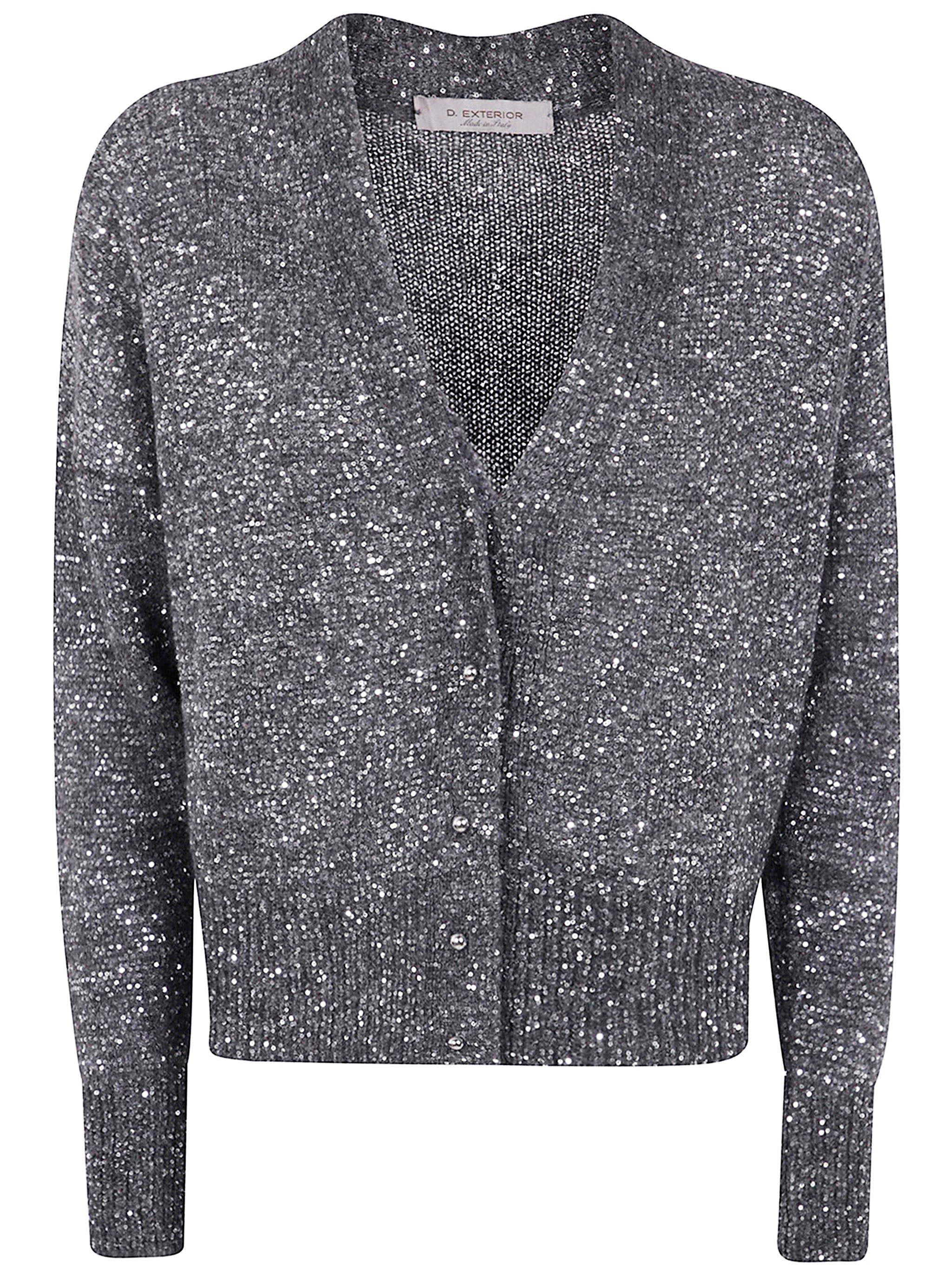D.EXTERIOR Soft Sequins Short Cardigan