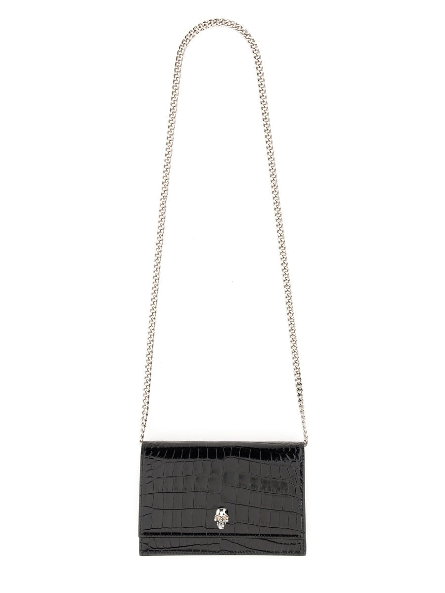 ALEXANDER MCQUEEN Mini Skull Crossbody Bag 13cm x 19cm x 5cm