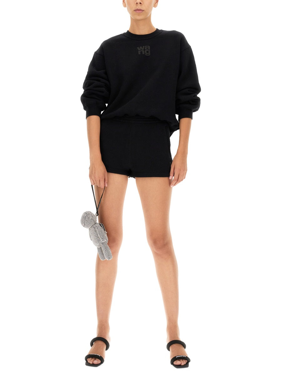 ALEXANDERWANG.T Embossed Logo Mini Shorts - Women's S