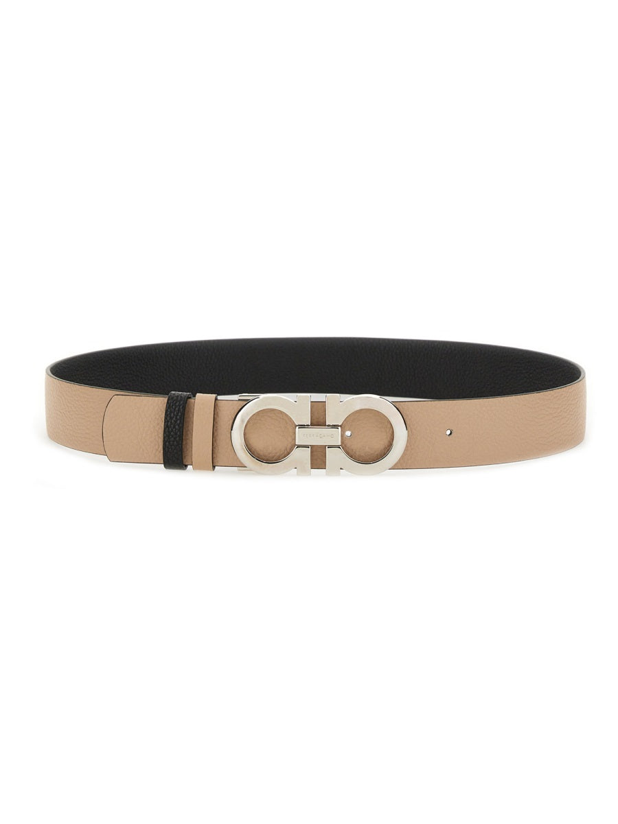 Ferragamo Reversible Gancini Hook Belt