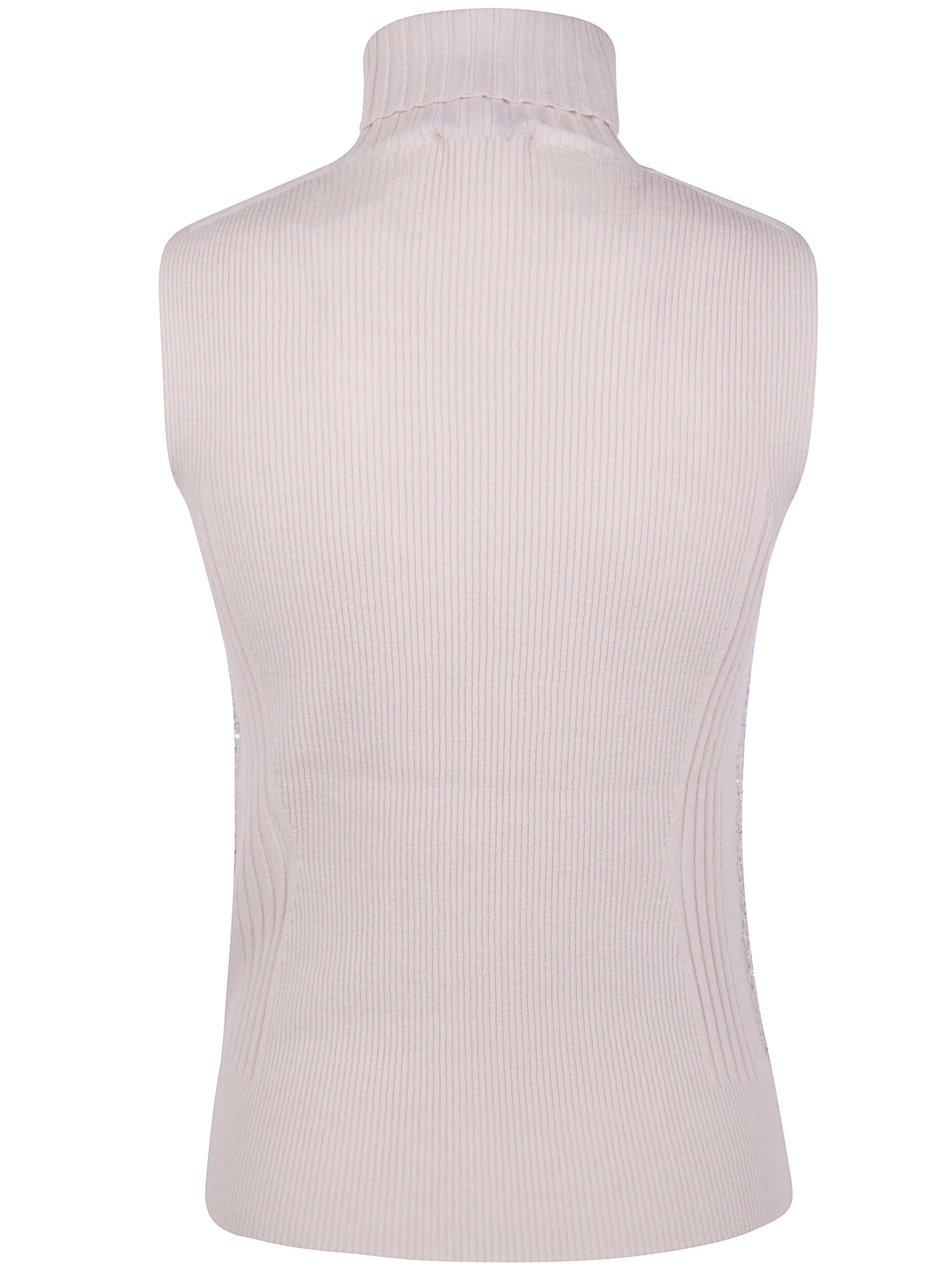 D.EXTERIOR Slim Top with Rhombus Sequins