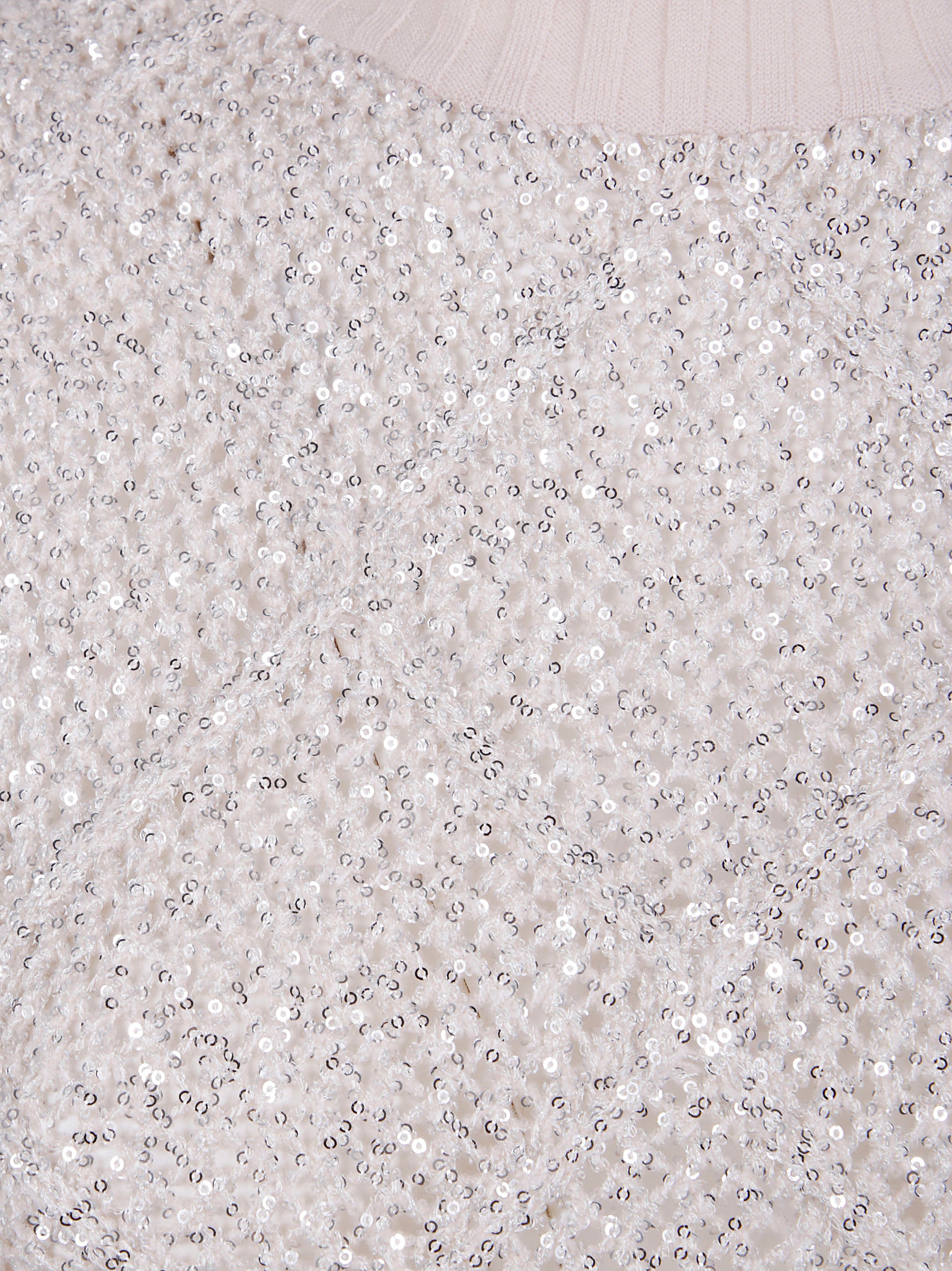 D.EXTERIOR Slim Top with Rhombus Sequins