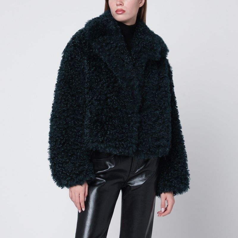 STAND STUDIO Mini Short Faux-Fur Jacket