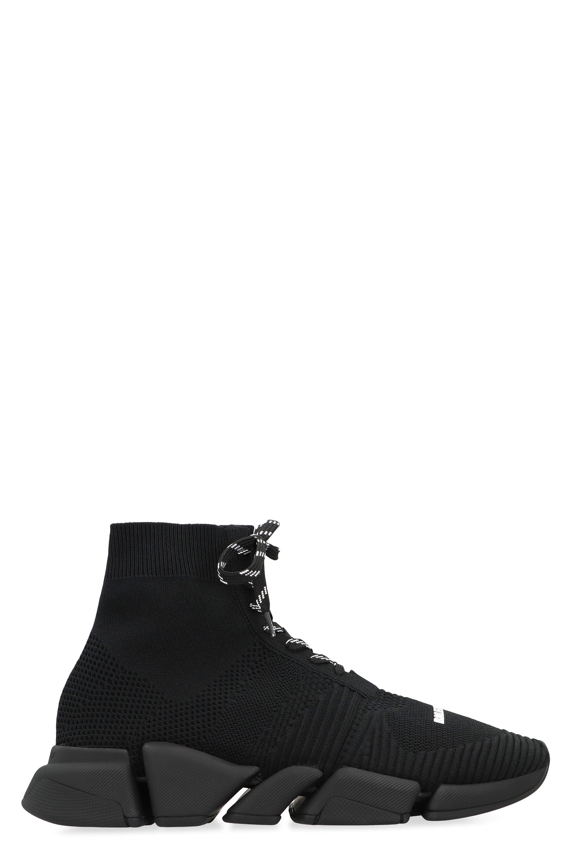 BALENCIAGA High-Top Lace-Up Mesh Sneakers