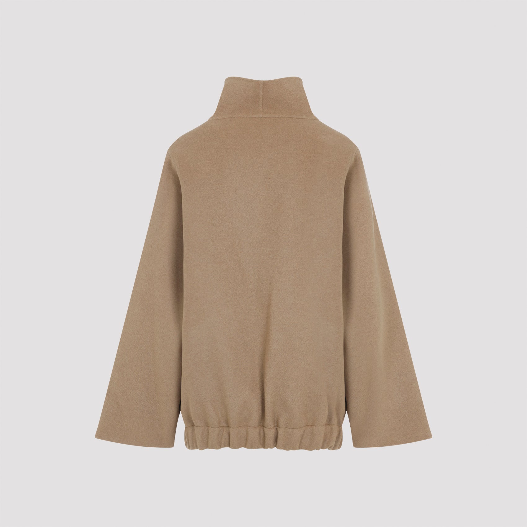 KHAITE Soft Wool Jacket with High Collar - Regular Fit