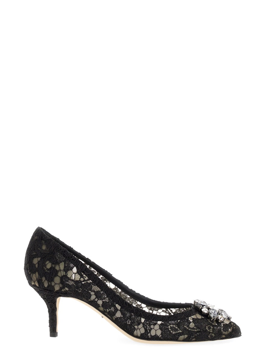 DOLCE & GABBANA Elegant Crystal-Embellished Pumps with 6 cm Heel
