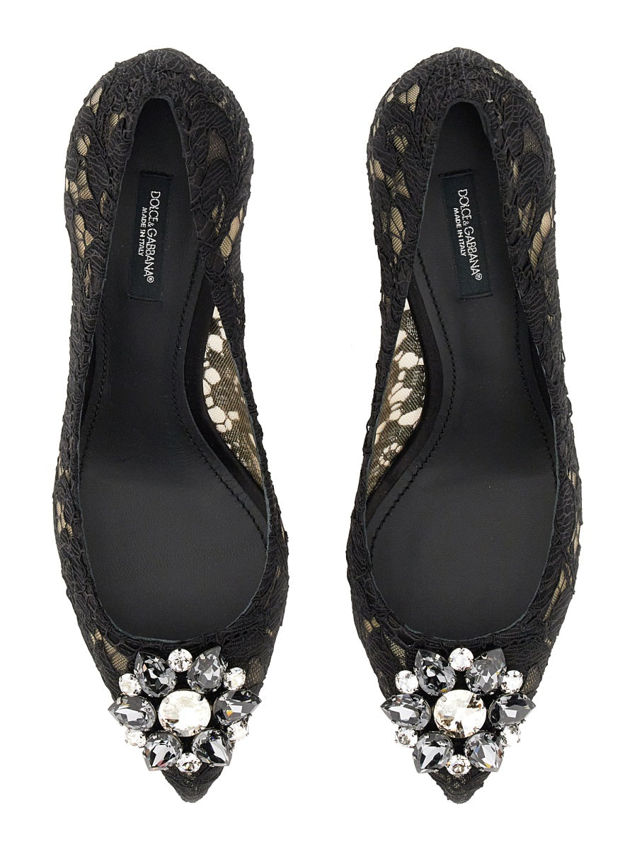 DOLCE & GABBANA Elegant Crystal-Embellished Pumps with 6 cm Heel