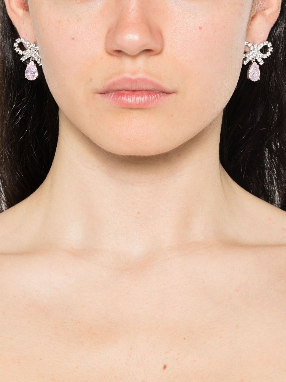 SELF-PORTRAIT Post-Back Mini Bow Earrings