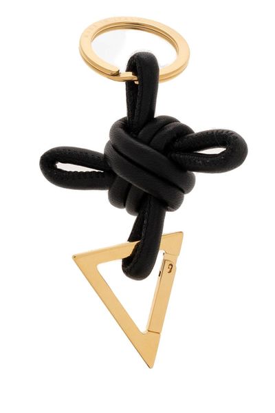 BOTTEGA VENETA Triangle Leather Keyring - 6.5 CM x 11.5 CM