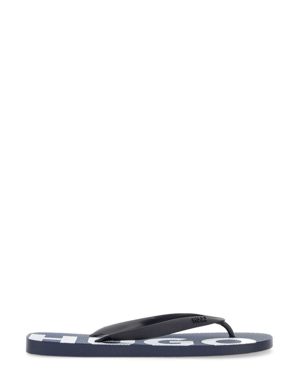 HUGO Slide Sandal with Logo for Men