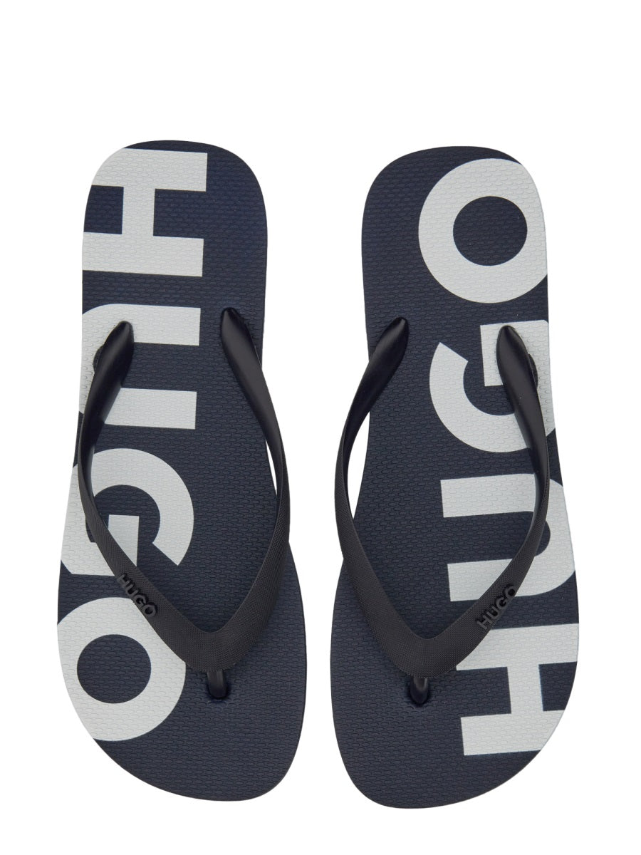 HUGO Slide Sandal with Logo for Men