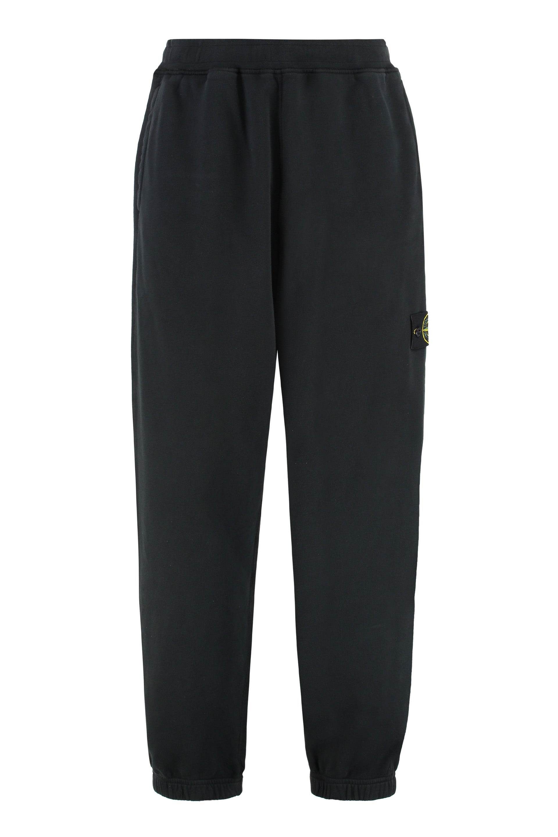 STONE ISLAND Men's Organic Cotton Trousers with Removable Logo Patch