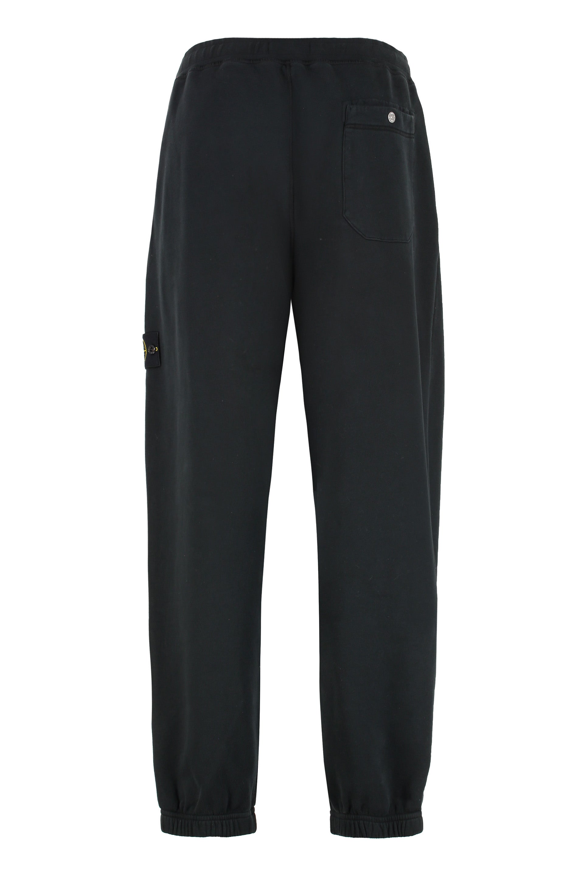 STONE ISLAND Men's Organic Cotton Trousers with Removable Logo Patch