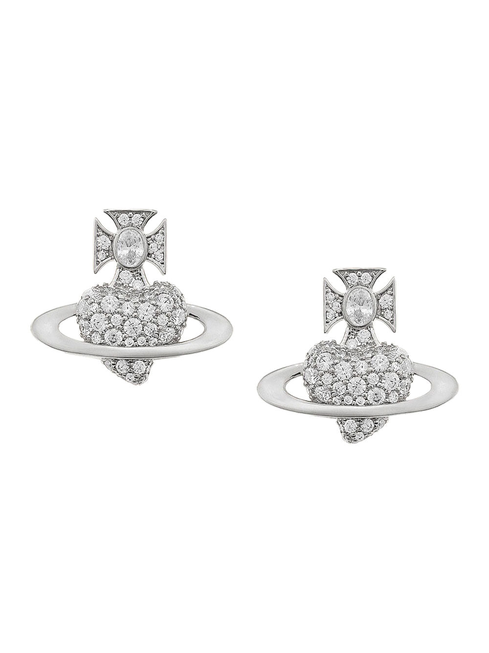 VIVIENNE WESTWOOD Mini Crystal Embellishments Valentine's Agnatha Earrings
