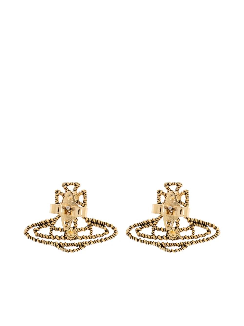 VIVIENNE WESTWOOD Rope Earrings with Orb Embellishment