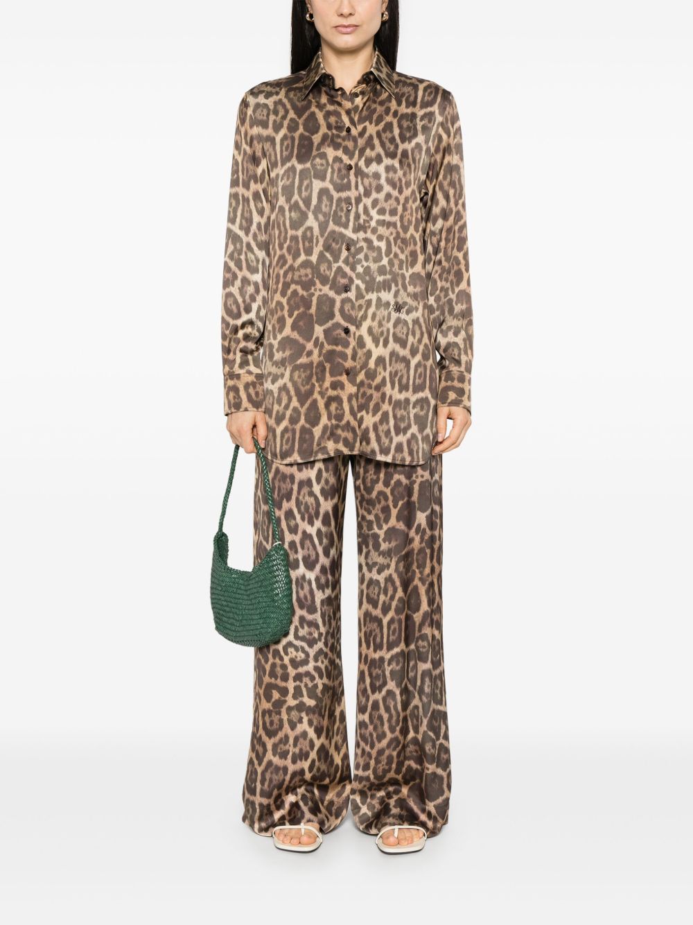 STELLA MCCARTNEY Leopard Print Button-Up Shirt for Women