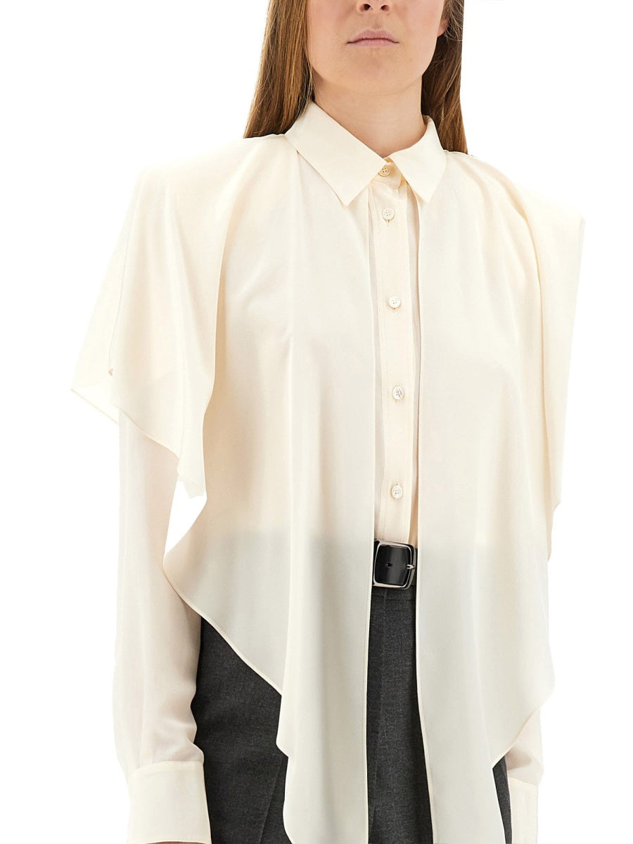 STELLA MCCARTNEY Semitransparent Layered Panel Shirt Size 40