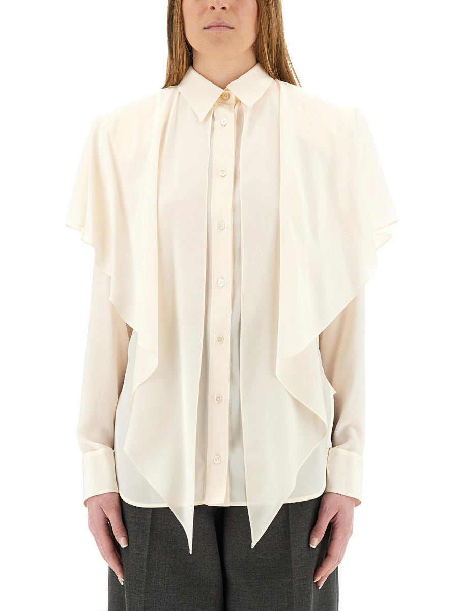 STELLA MCCARTNEY Semitransparent Layered Panel Shirt Size 40