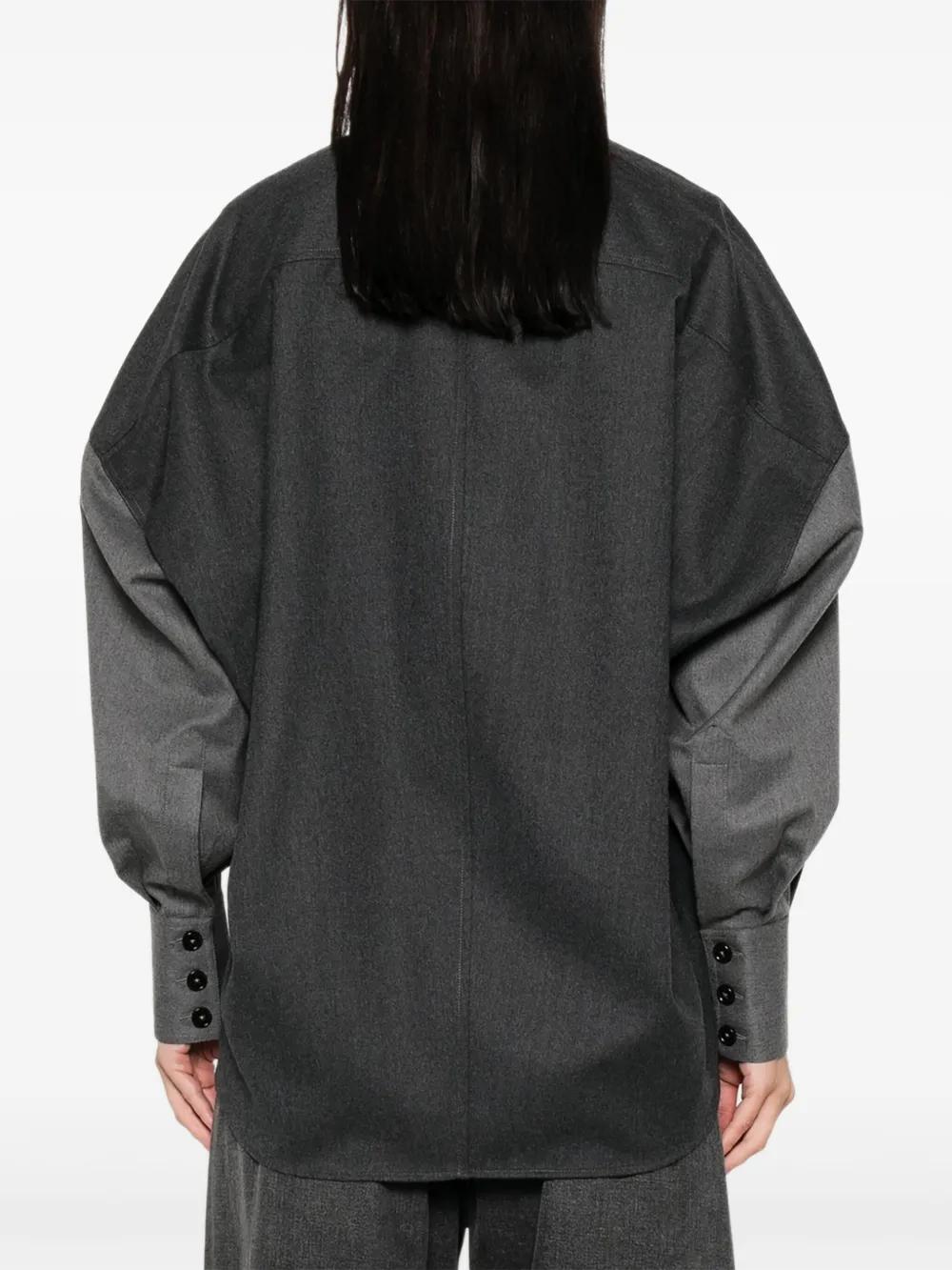 STELLA MCCARTNEY Oversized Wool Flannel Shirt for Women - FW25