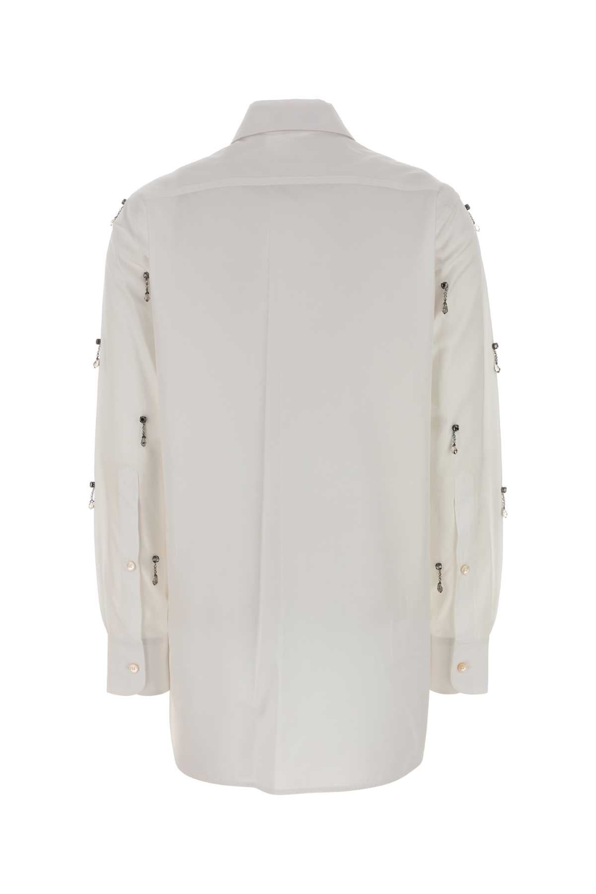 STELLA MCCARTNEY Crystal Embellished Poplin Shirt - Women’s