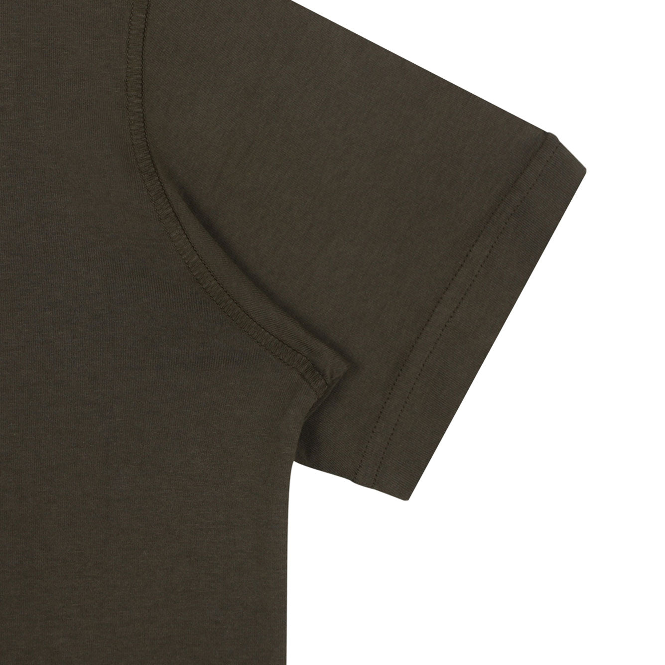 STONE ISLAND KIDS Military Green Cotton T-Shirt for Boys - SS25