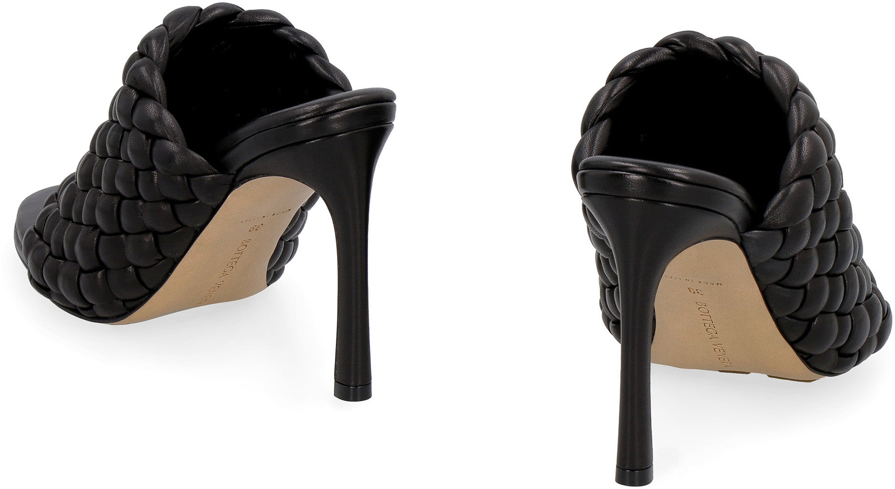 BOTTEGA VENETA Curve Leather Flat Stiletto Heels