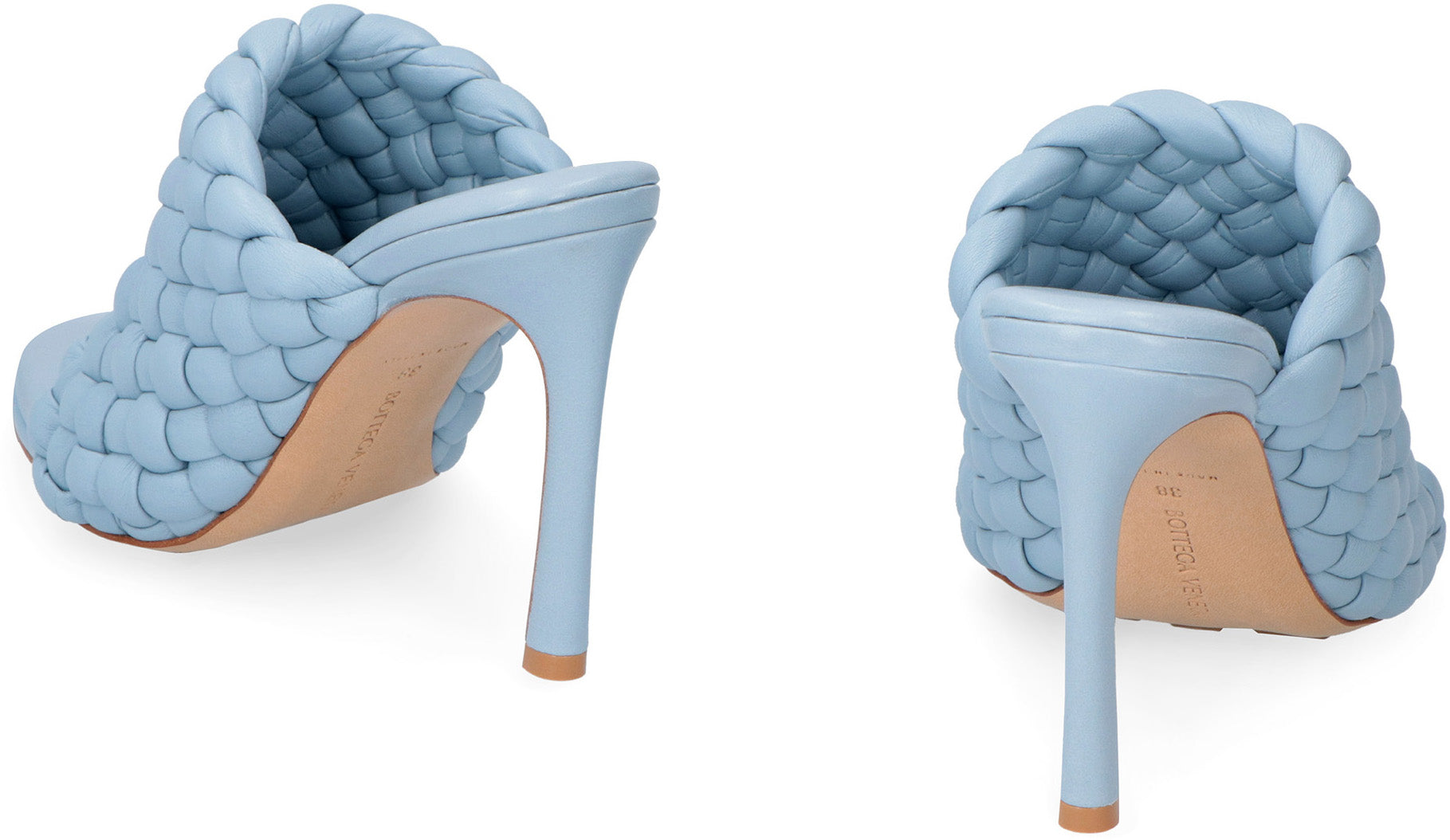 BOTTEGA VENETA Almond Toe Stiletto Heels with Rubber Stud Sole - Women's