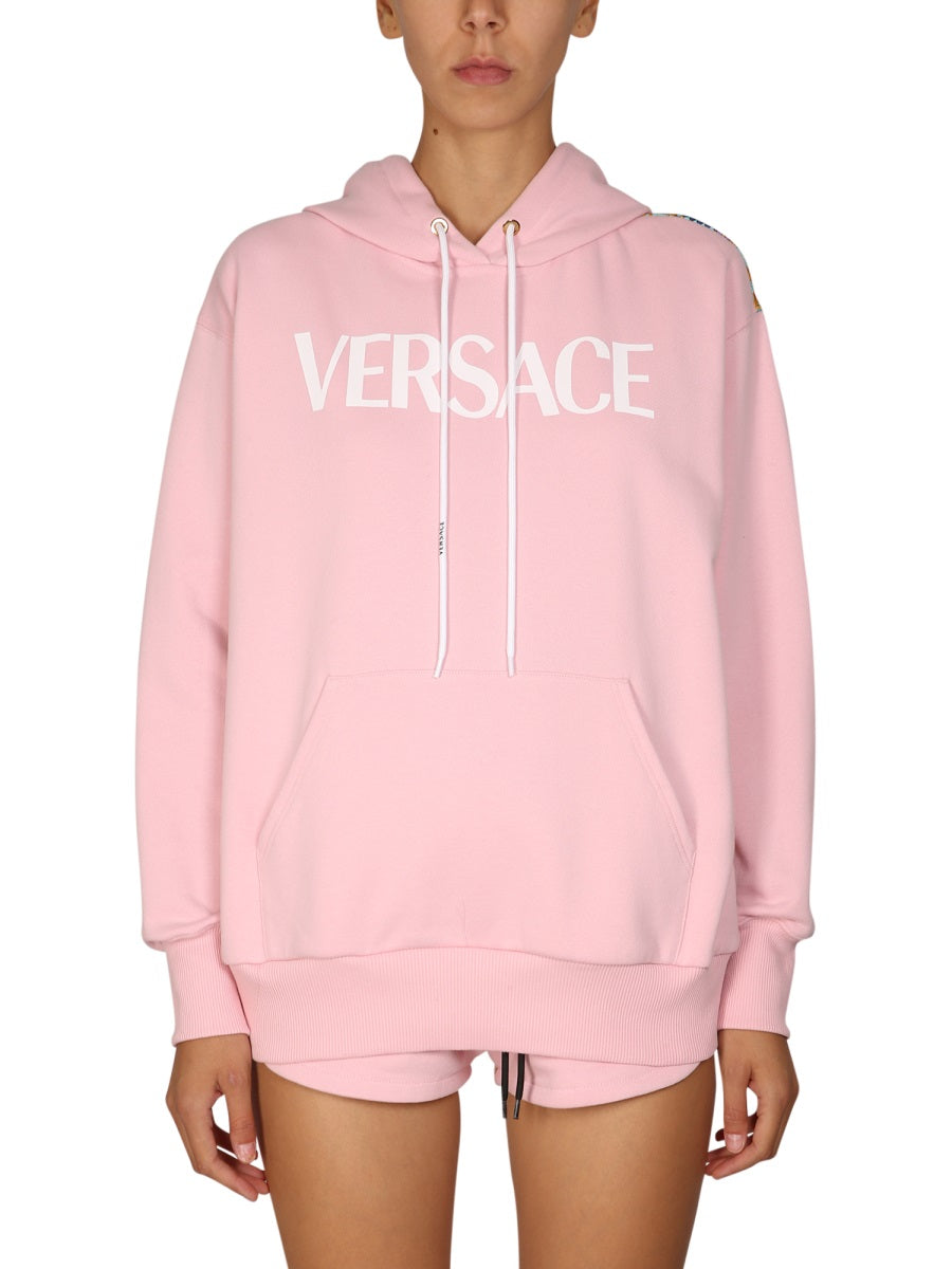 VERSACE Women’s Drawstring Hoodie Sweatshirt - The Fans