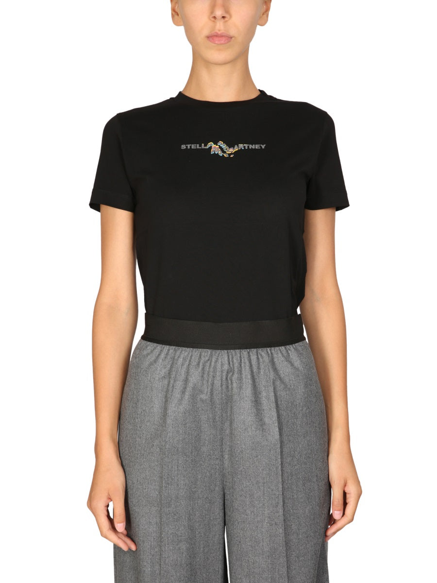 STELLA McCARTNEY Glitch T-Shirt with Necklace - Women's