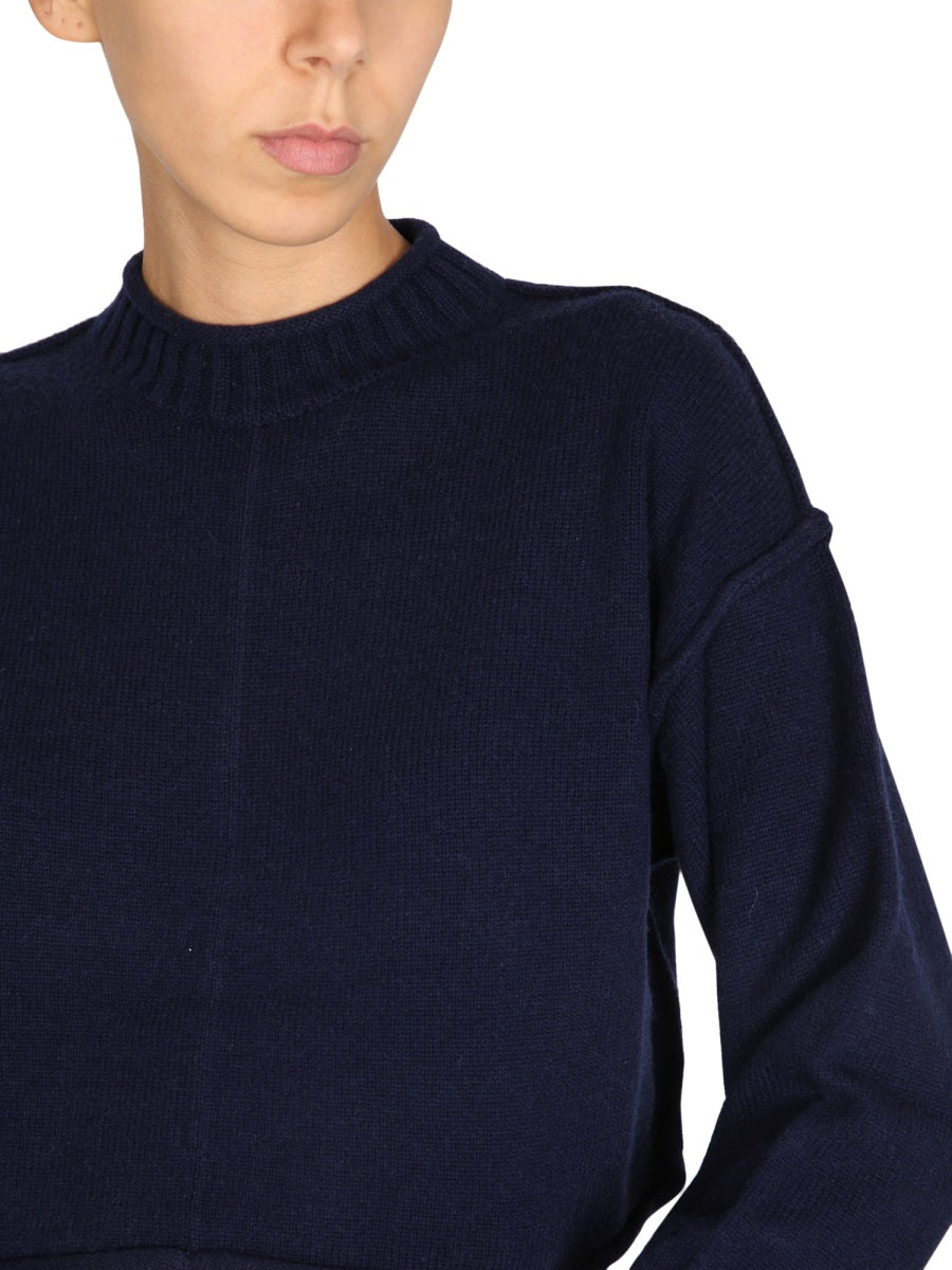 MAX MARA Luxurious Wool and Cashmere Crew Neck Sweater