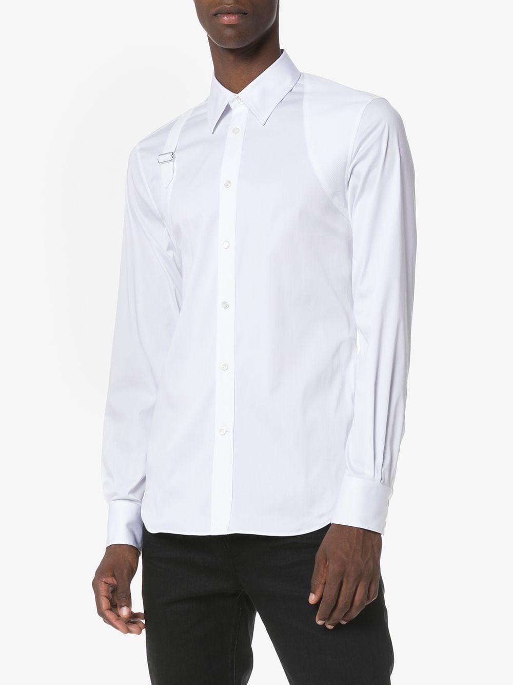 ALEXANDER MCQUEEN Cotton Blend Shirt with Elastane