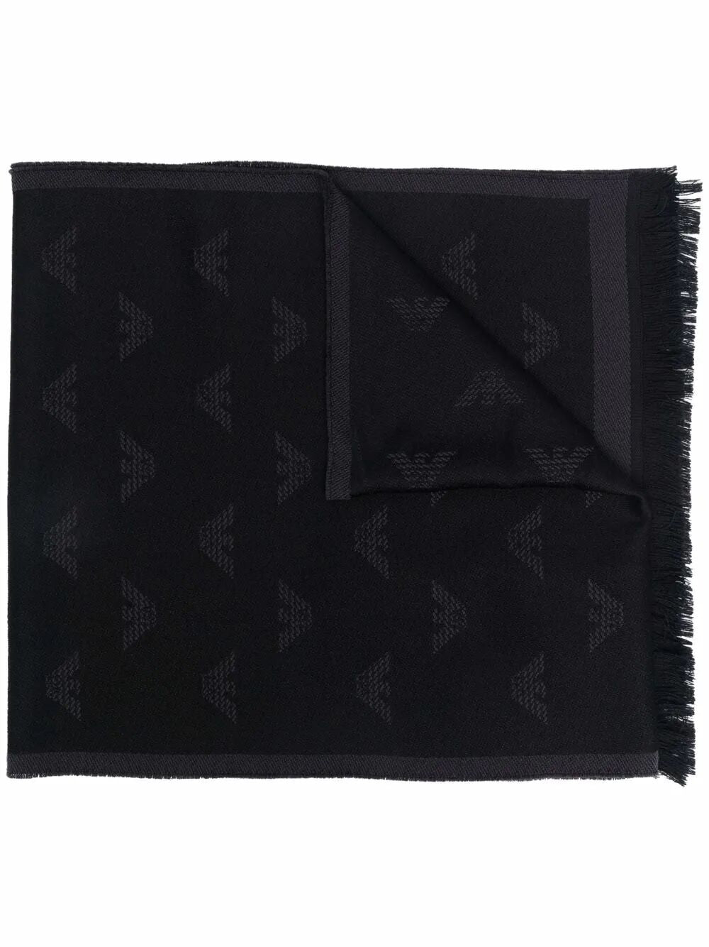EMPORIO ARMANI Classic Wool Scarf for Men