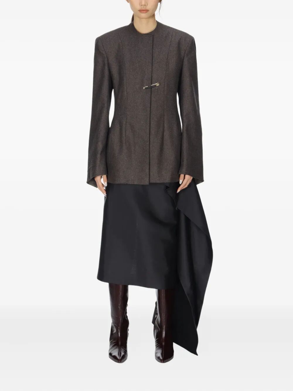 CARVEN Elegant Bow Mini Skirt