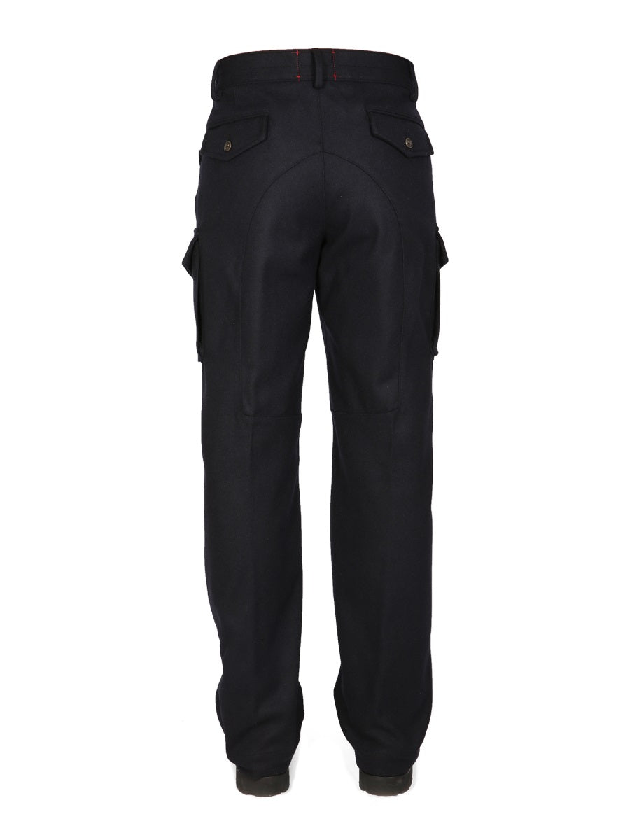 LARDINI Cargo Pants with Classic Front Button and Zip