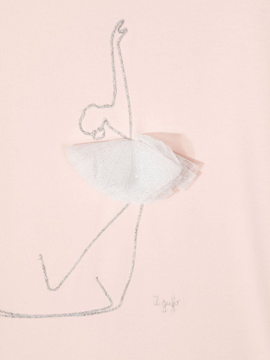 IL GUFO Long Sleeve Mini Dress for Girls