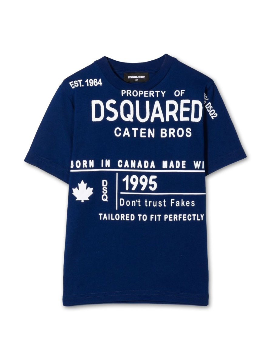 DSQUARED Unisex Slouch Fit T-Shirt for Kids