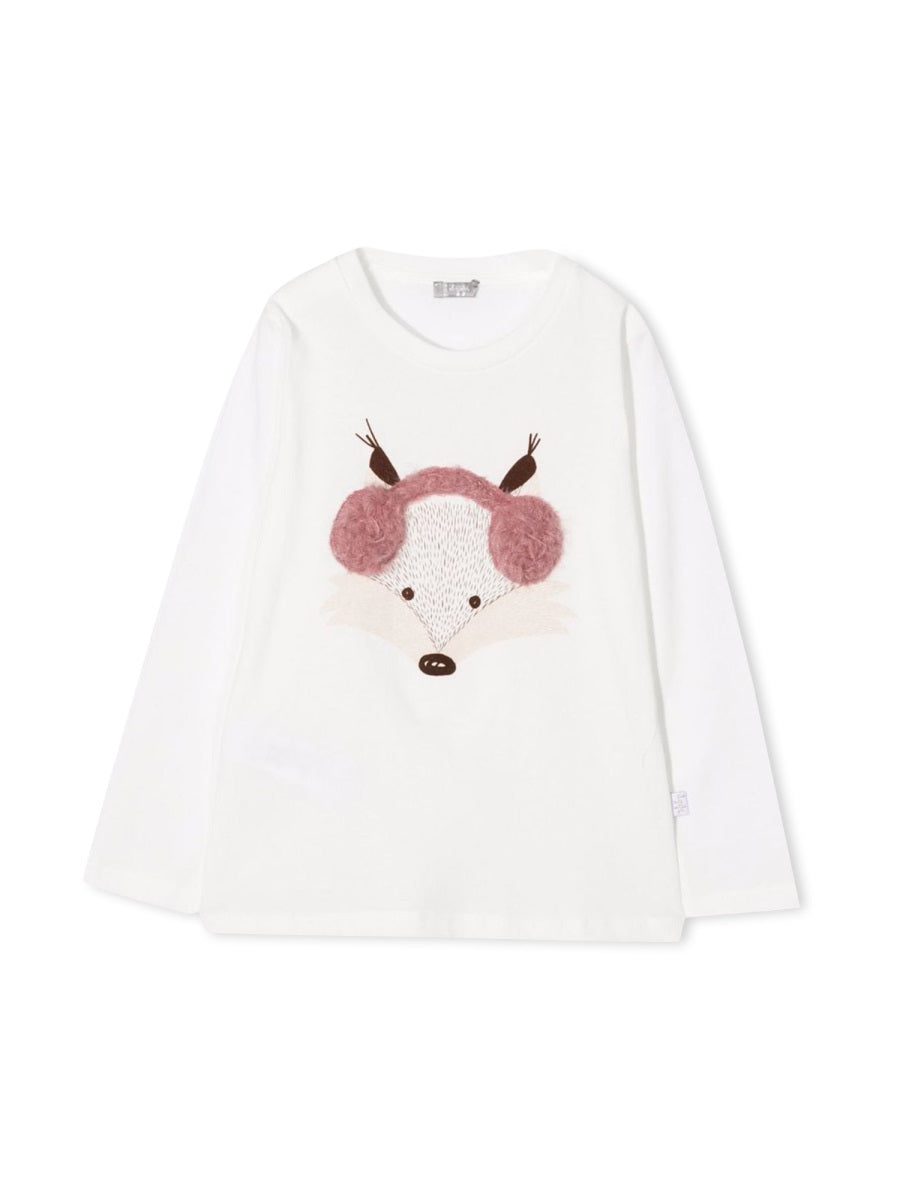 IL GUFO Mini Long Sleeve T-Shirt for Girls
