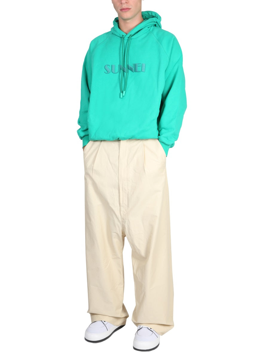 SUNNEI Unisex Logo Hoodie with Drawstring