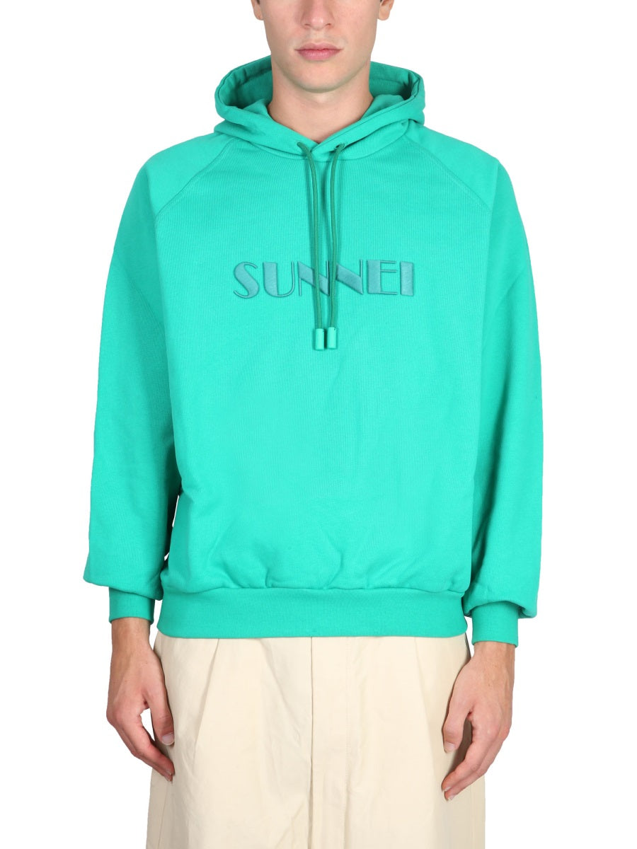 SUNNEI Unisex Logo Hoodie with Drawstring