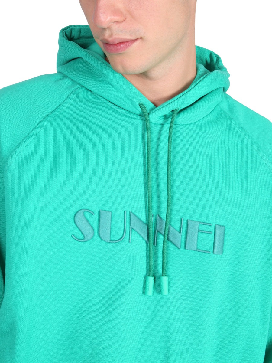 SUNNEI Unisex Logo Hoodie with Drawstring