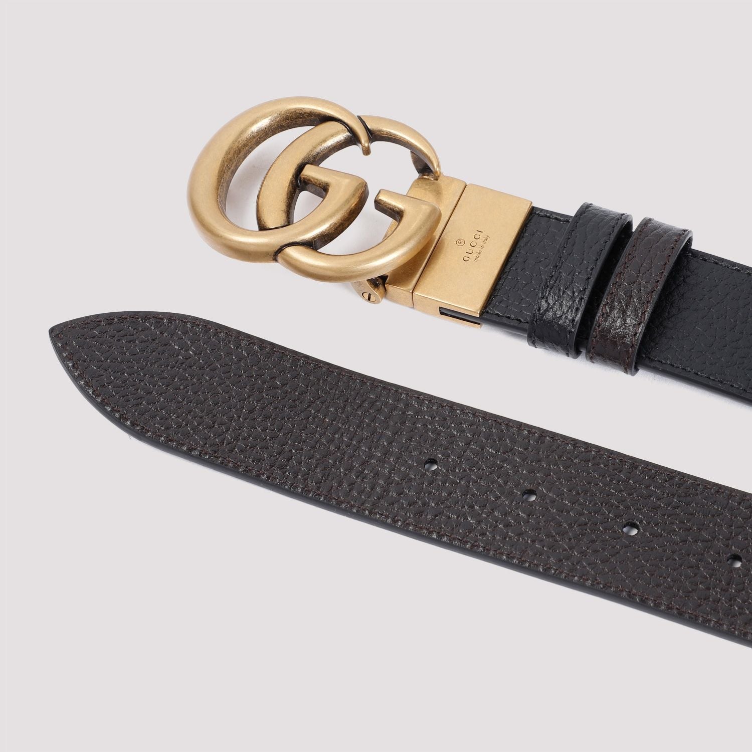 GUCCI Reversible GG Leather Belt 3.7" Wide