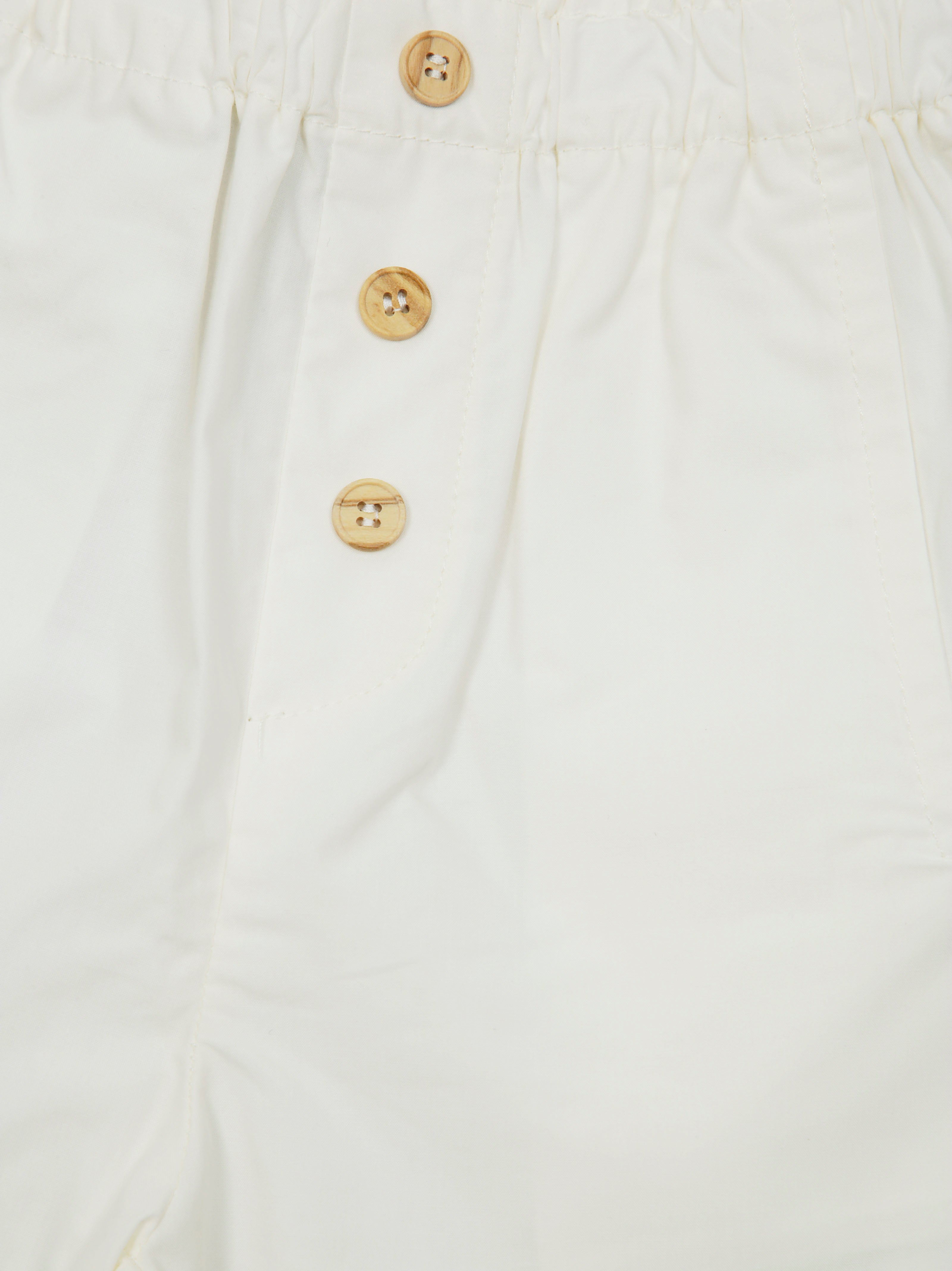 1+IN THE FAMILY Mini Popeline Trousers with Button Detailing