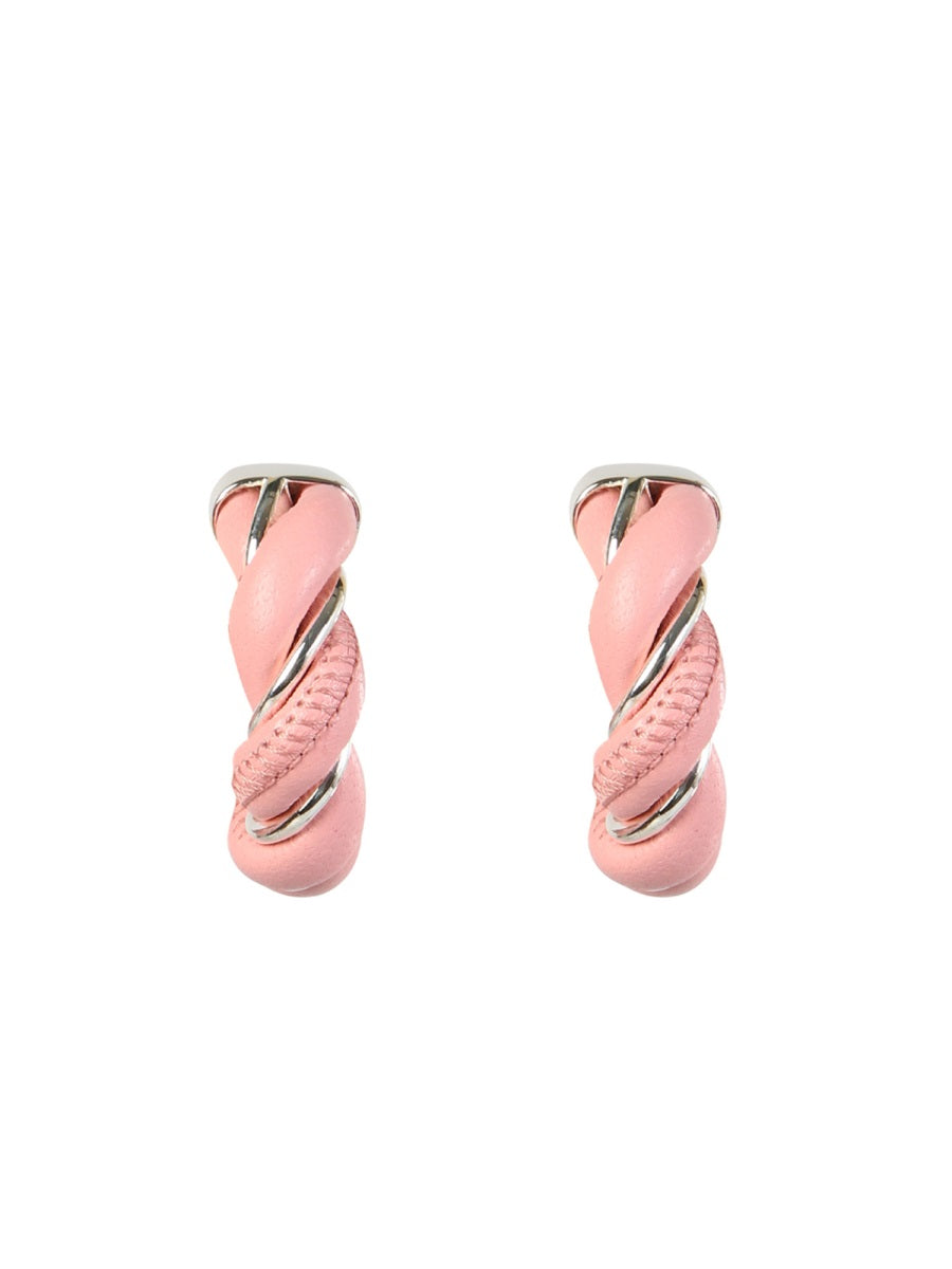 BOTTEGA VENETA Braided Hoop Earrings