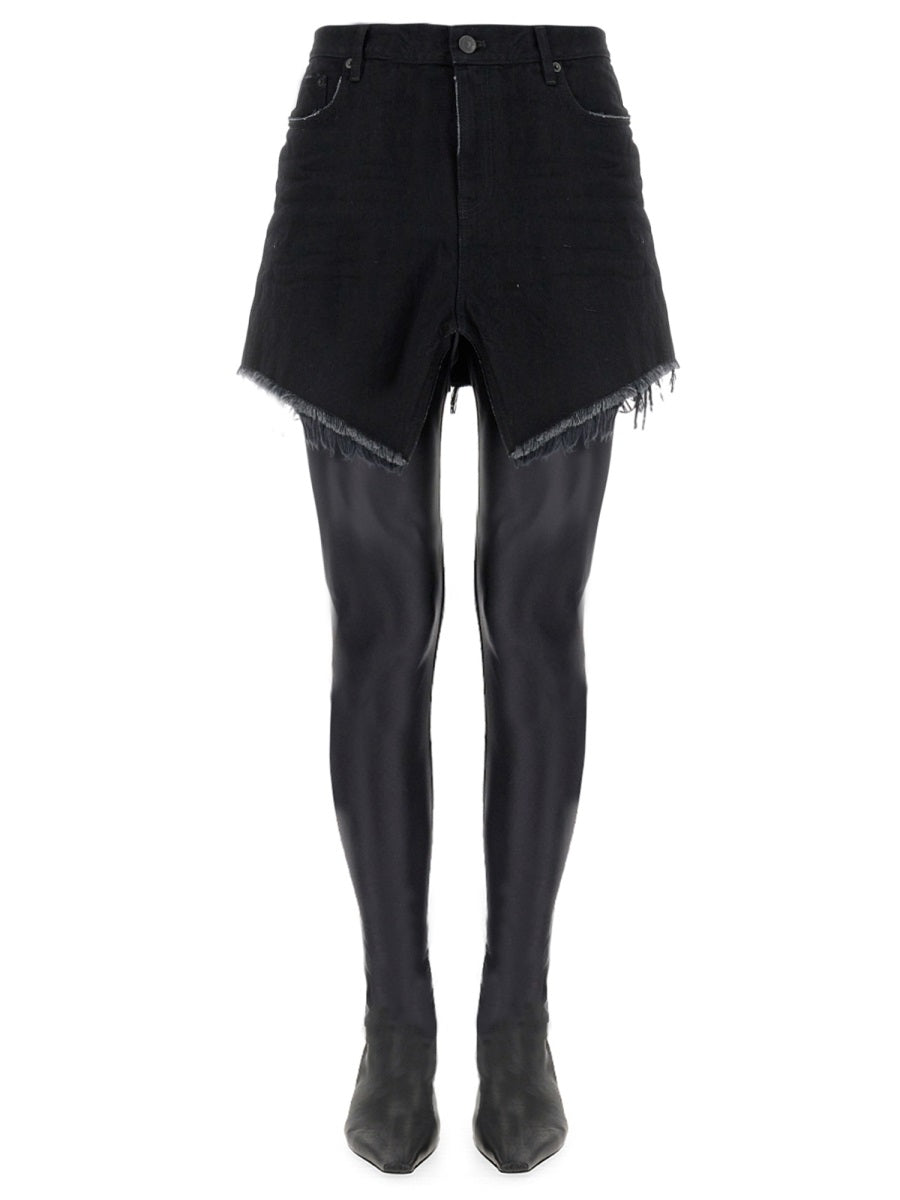 BALENCIAGA Women's Mini Cut-Up Skirt