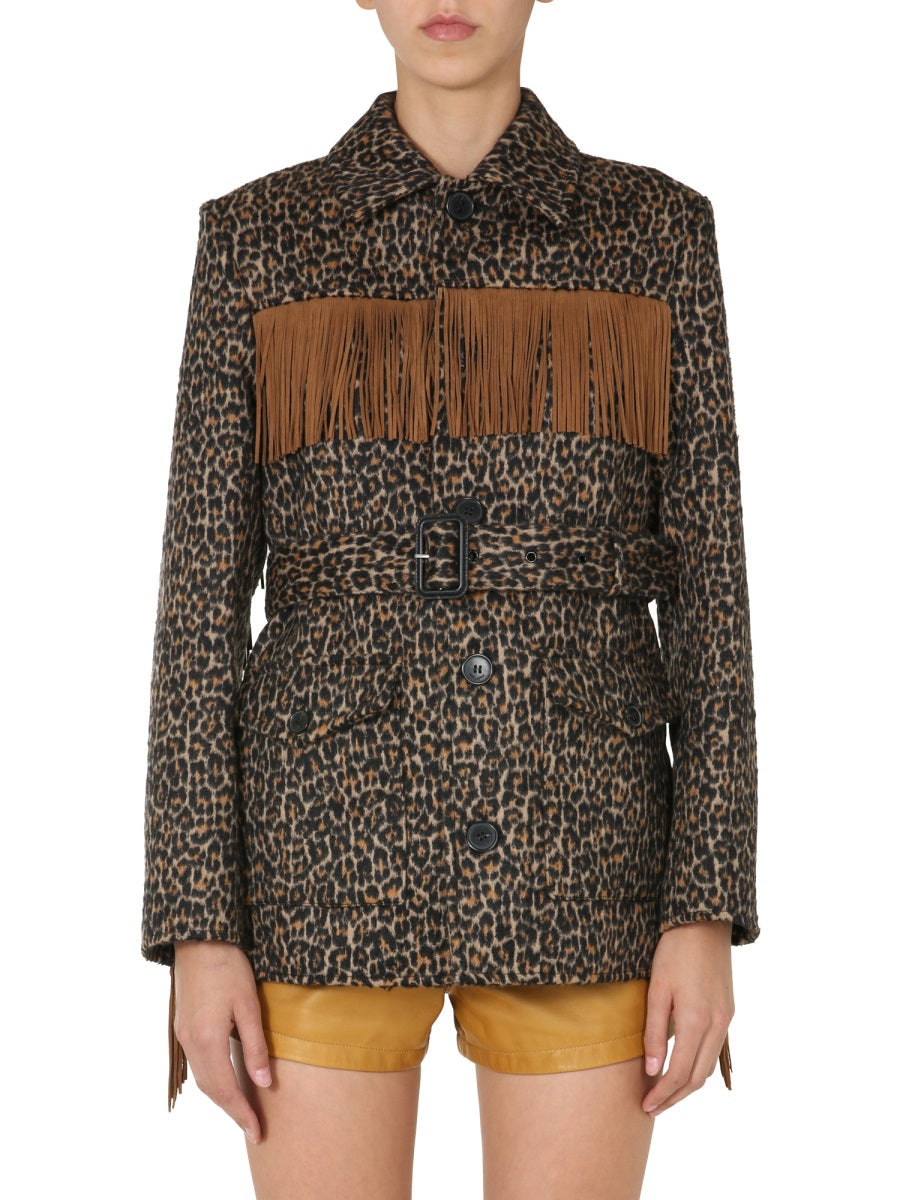 SAINT LAURENT Fringe Detail Women's Jacket