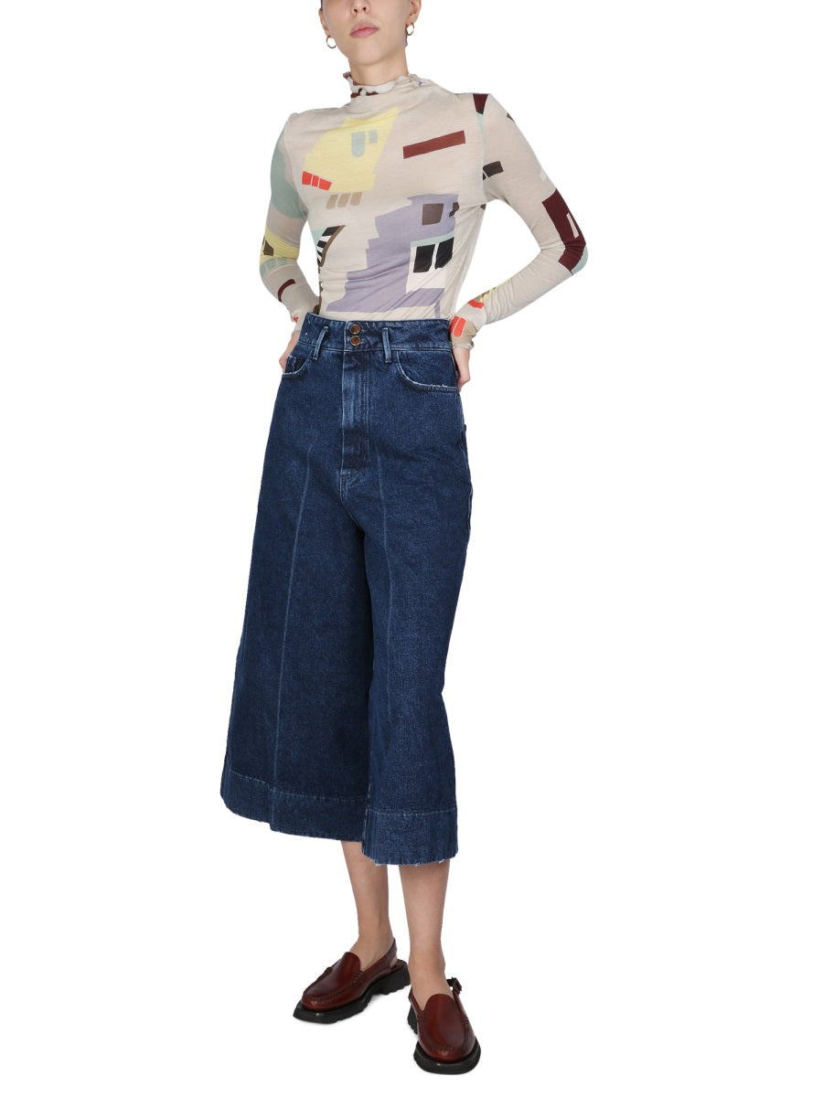 ALYSI High Waist Wide Leg Jeans
