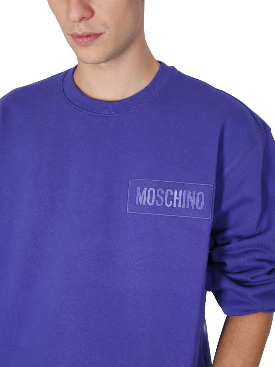 MOSCHINO Logo Patch Sweatshirt for Men